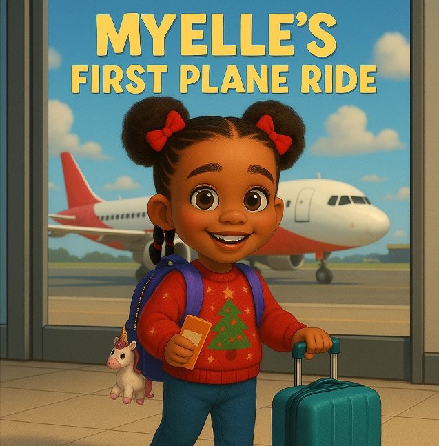 MyElle's First Plane Ride