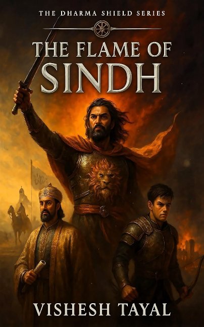 The Flame of Sindh: The Last Stand of Raja Dahir | A Historical Fiction by Vishesh Tayal | Indian History Adventure (The Dharma Shield: Guardians of Bharatvarsha Book 1)